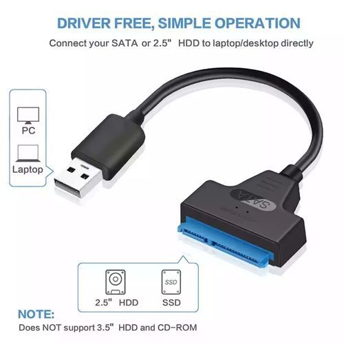 USB 3.0 To SATA 2.5 Inch Hard Disk Adapter Cable 2.5
